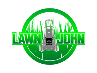 LAWN JOHN  logo design by beejo