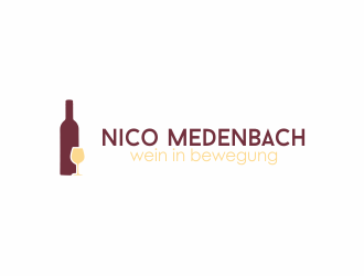 nico medenbach - wein in bewegung logo design by Dianasari