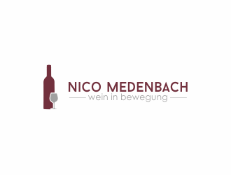 nico medenbach - wein in bewegung logo design by Dianasari