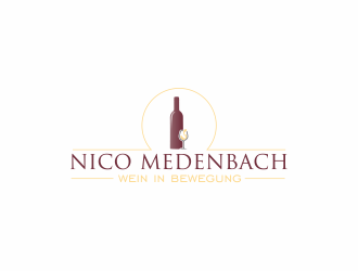 nico medenbach - wein in bewegung logo design by Dianasari