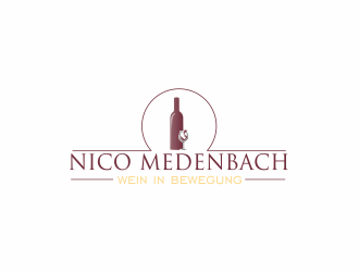 nico medenbach - wein in bewegung logo design by Dianasari