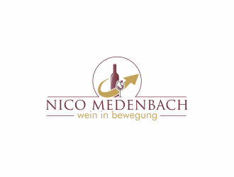 nico medenbach - wein in bewegung logo design by Dianasari