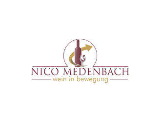 nico medenbach - wein in bewegung logo design by Dianasari