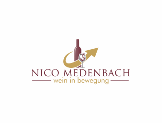 nico medenbach - wein in bewegung logo design by Dianasari