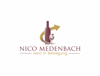 nico medenbach - wein in bewegung logo design by Dianasari