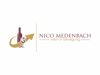 nico medenbach - wein in bewegung logo design by Dianasari