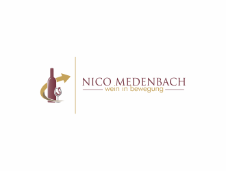 nico medenbach - wein in bewegung logo design by Dianasari