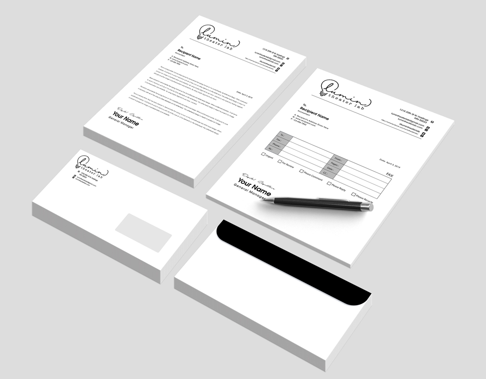 (lumin)theater lab logo design by abss