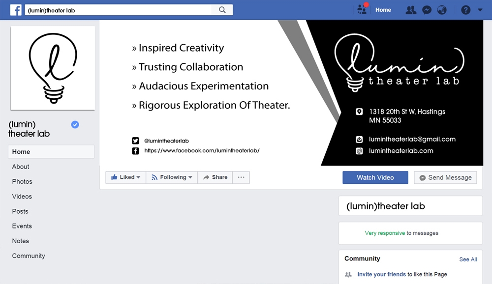 (lumin)theater lab logo design by abss