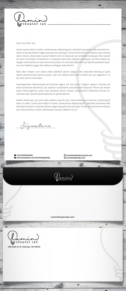 (lumin)theater lab logo design by scriotx