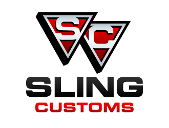 SLING CUSTOMS  logo design by ORPiXELSTUDIOS