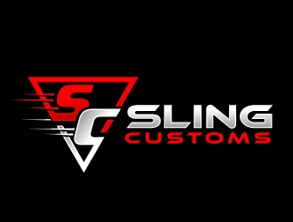 SLING CUSTOMS  logo design by REDCROW