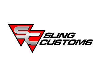 SLING CUSTOMS  logo design by denfransko