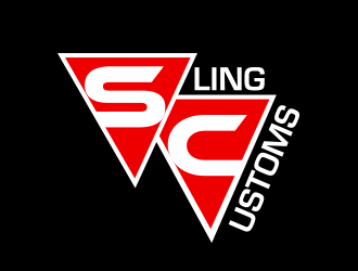 SLING CUSTOMS  logo design by keylogo