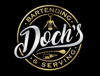 Dochs Bartending & Serving logo design by DreamLogoDesign