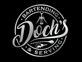 Dochs Bartending & Serving logo design by DreamLogoDesign