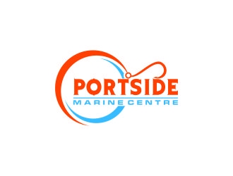 PORTSIDE Marine Centre logo design by bricton