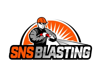 SNS BLASTING  logo design by jaize
