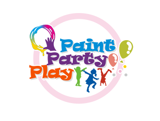 Paint. Party. Play logo design by YONK
