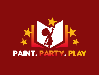 Paint. Party. Play logo design by serprimero