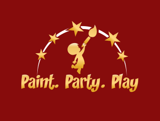 Paint. Party. Play logo design by serprimero