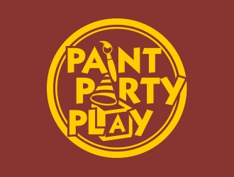 Paint. Party. Play logo design by MarkindDesign