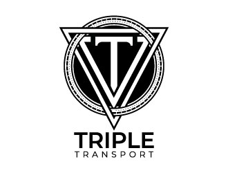 Triple Transport logo design by Godvibes