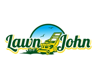 LAWN JOHN  logo design by DreamLogoDesign