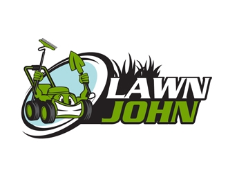 LAWN JOHN  logo design by DreamLogoDesign