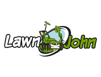 LAWN JOHN  logo design by DreamLogoDesign
