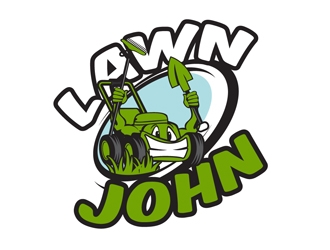 LAWN JOHN  logo design by DreamLogoDesign