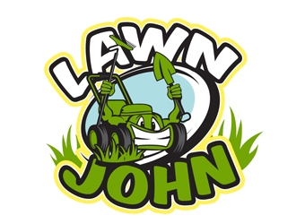 LAWN JOHN  logo design by DreamLogoDesign