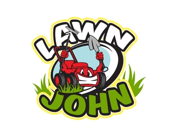 LAWN JOHN  logo design by DreamLogoDesign