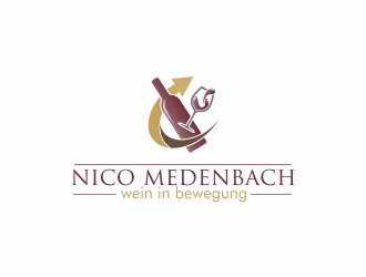 nico medenbach - wein in bewegung logo design by Dianasari