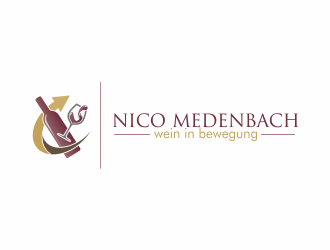 nico medenbach - wein in bewegung logo design by Dianasari