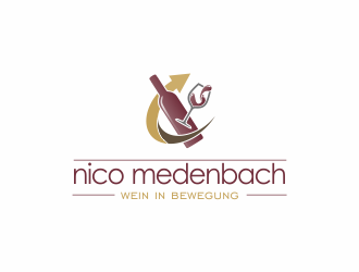 nico medenbach - wein in bewegung logo design by Dianasari