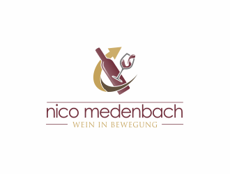 nico medenbach - wein in bewegung logo design by Dianasari