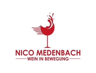nico medenbach - wein in bewegung logo design by Webphixo