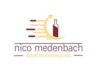 nico medenbach - wein in bewegung logo design by Webphixo