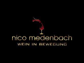 nico medenbach - wein in bewegung logo design by ManishKoli
