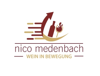 nico medenbach - wein in bewegung logo design by Webphixo