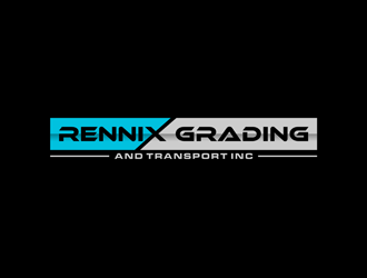 Rennix Grading and Transport Inc logo design by alby