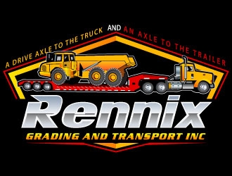 Rennix Grading and Transport Inc logo design by uttam
