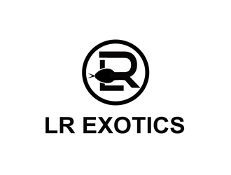 LR Exotics  logo design by bougalla005