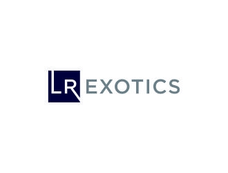 LR Exotics  logo design by bricton