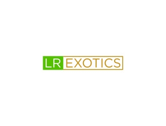 LR Exotics  logo design by bricton