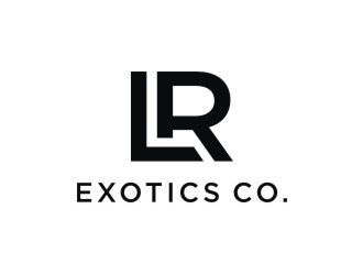 LR Exotics  logo design by sabyan