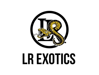 LR Exotics  logo design by bougalla005