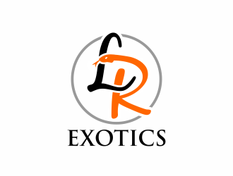 LR Exotics  logo design by ingepro