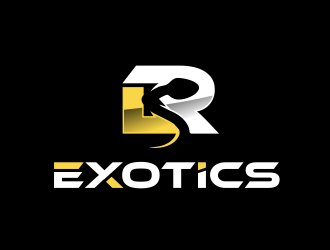 LR Exotics  logo design by serprimero